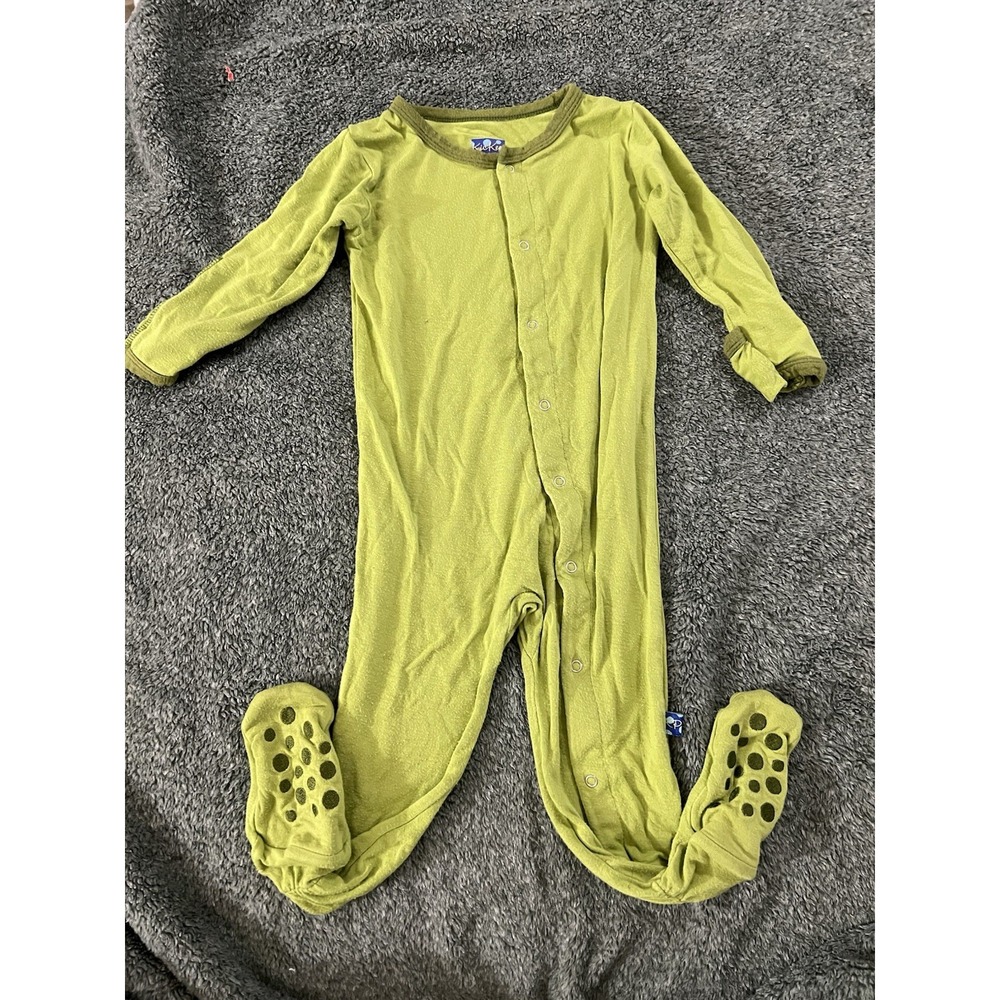 -Kickee Pants-Green (meadow) Sleeper Size 18/24m